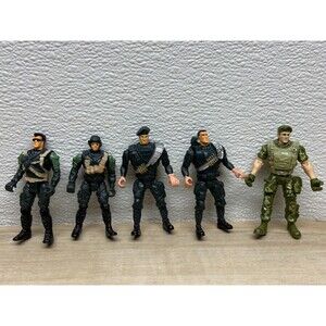 Lot Of 5 Military Action Figures 4in Chap Mei